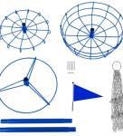 Portable Disc Golf Basket for Practice and Fun