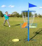 Portable Disc Golf Basket for Practice and Fun