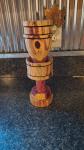 Turned Cedar Disc Golf Basket Trophy Display 11