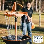 Portable PDGA Approved Disc Golf Basket with Chains