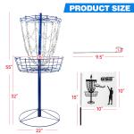 12-Chain Portable Disc Golf Practice Basket