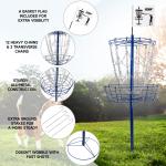 12-Chain Portable Disc Golf Practice Basket