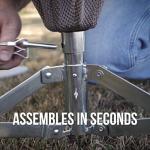 DGA Mach Lite Portable Disc Golf Basket - Blue