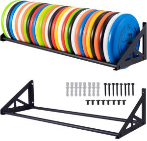 Wall Mount Disc Golf Rack for Frisbee Storage