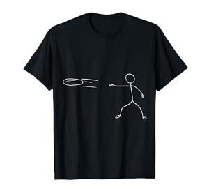 Stickman Disc Golf Player Graphic Tee - Sports Enthusiast