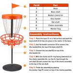 Mini Disc Golf Basket Set with 10 Discs