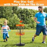 Mini Disc Golf Basket Set with 10 Discs