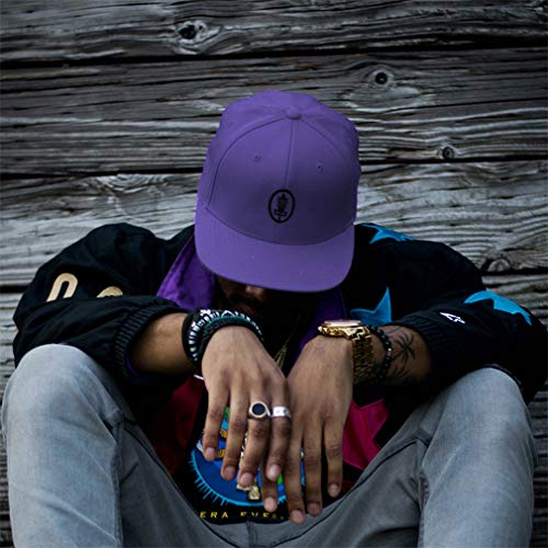 Disc Golf Snapback Hat with Black Embroidery