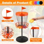 Mini Disc Golf Basket Set with 10 Discs