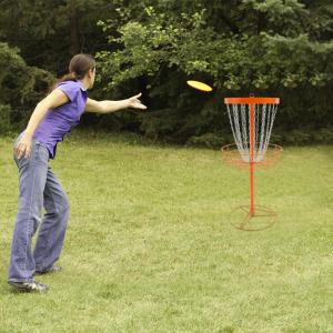 Portable 24 Chain Disc Golf Training Basket Kit