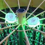 LED Disc Golf Basket Lights - Portable Glow Set