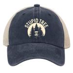 Stupid Tree Distressed Disc Golf Hats for Men/Women