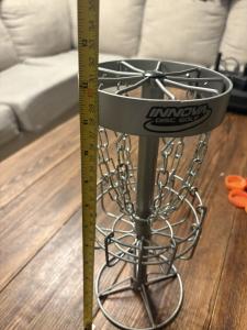 Innova Mini Disc Golf Basket - Silver 12”