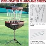 Portable PDGA Approved Disc Golf Basket with Chains