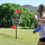 Portable 24-Chain Disc Golf Practice Basket Set