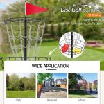 Portable 24-Chain Disc Golf Practice Basket Set