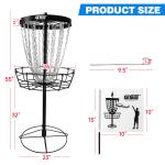 24-Chain Disc Golf Basket for Practice