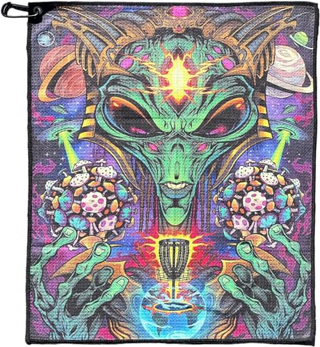 Festi Daze Alien Disc Golf Towel | Microfiber