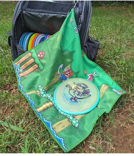 Super Mario Disc Golf Towel | Large Microfiber
