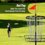 Portable Disc Golf Basket with Adjustable Chains