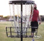 Portable 24-Chain Disc Golf Basket - Black Hole Pro