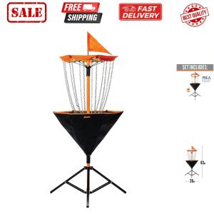 Portable Disc Golf Basket with Chains Included