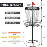 Portable PDGA Approved Disc Golf Basket Target