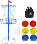 Portable Disc Golf Basket with Heavy Duty Chains