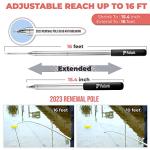 Palum Disc Golf Retriever Pole - Telescopic Stainless Steel
