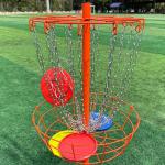 Portable Disc Golf Basket with 24 Heavy Duty Chains