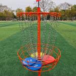 Portable Disc Golf Basket with 24 Heavy Duty Chains