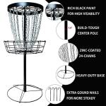 Portable Disc Golf Basket with Heavy Duty Discs