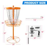 Portable 24-Chain Disc Golf Practice Basket