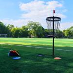 Portable Disc Golf Basket with Discs Included