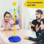 42-Inch Mini Disc Golf Basket with 10 Discs Set