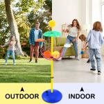 42-Inch Mini Disc Golf Basket with 10 Discs Set