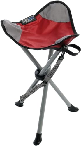 Red TravelChair Slacker Chair for Outdoor Disc Golf