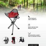 Red TravelChair Slacker Chair for Outdoor Disc Golf