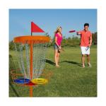 Portable Disc Golf Basket with 24 Heavy Chains