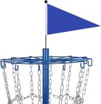 Portable Disc Golf Basket with 12/24 Chains