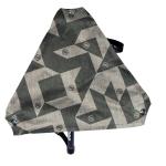 Bushnell Collapsible Player Stool, Grey Geometric, Carrying Strap