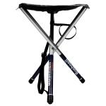 Bushnell Collapsible Player Stool, Grey Geometric, Carrying Strap