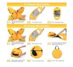 ROYALAY Folding Disc Golf Basket with Storage Bag