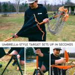Portable Disc Golf Basket with Chains for Setup