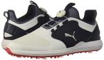 Puma Ignite Pwradapt Disc Golf Shoe, White/Silver/Peacoat