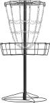 Portable 12/24 Chain Disc Golf Basket Set