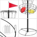 Portable 12/24 Chain Disc Golf Basket Set