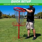 GoSports Portable 24 Chain Disc Golf Basket