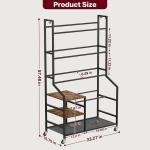 5-Tier Rolling Disc Golf Storage Rack with Hooks