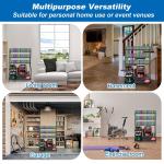 5-Tier Heavy Duty Disc Golf Storage Rack with Wheels